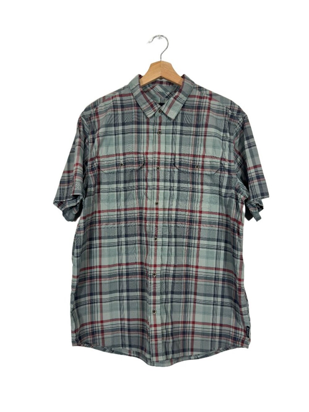 prAna Men's Plaid Shirt Size L Outdoor Casual Utility Classic Sporty Hiking Fall